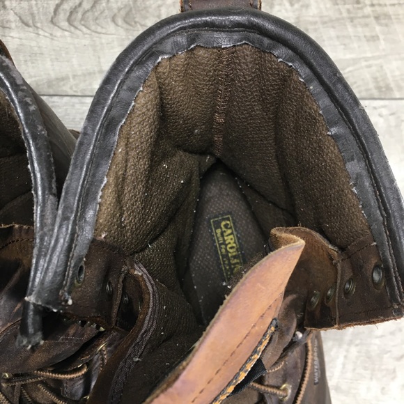 Carolina CA7821 Steel Toe Mens Leather Work Metguard Logger Waterproof Boots 12 - Picture 7 of 11